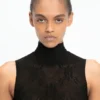 Bodysuit med hög hals i svart Bodysuit med hög hals i svart