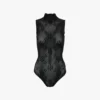Bodysuit med hög hals i svart Bodysuit med hög hals i svart
