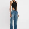 Bodysuit med högt skuren benöppning i svart Bodysuit med högt skuren benöppning i svart