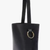 Dia bucket bag i marinblått läder