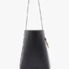 Dia bucket bag i marinblått läder