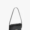 Dorian pochette i präglat svart läder Dorian pochette i präglat svart läder