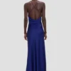 Draped Cami Gown i ljus indigo