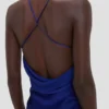 Draped Cami Gown i ljus indigo