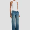 Gigi-Jeans i mellanblått Gigi-Jeans i mellanblått