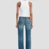 Gigi-Jeans i mellanblått Gigi-Jeans i mellanblått