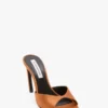 Harlow mule 100 i bronsfärgad satin