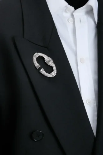 Kristallbrosch