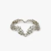 Kristallchoker i silver