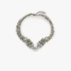 Kristallchoker i silver