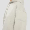 logobroderad hoodie i gråmelerat logobroderad hoodie i gråmelerat