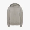 logobroderad hoodie i gråmelerat logobroderad hoodie i gråmelerat