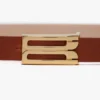 Micro Dorian-bälte i brunt läder Micro Dorian-bälte i brunt läder