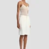 Skräddarsydda shorts i ivory