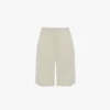 Skräddarsydda shorts i ivory