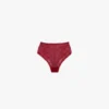 Spetsunderbyxor med monogram i poppy red