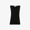 Split tank top i svart Split tank top i svart