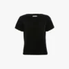 T-shirt med insvängd passform i svart T-shirt med insvängd passform i svart