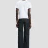 T-shirt med krympad passform i vitt T-shirt med krympad passform i vitt