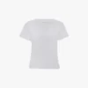 T-shirt med krympad passform i vitt T-shirt med krympad passform i vitt