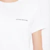 T-shirt med krympt logo i vitt T-shirt med krympt logo i vitt