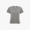 T-shirt med smal passform i gråmelerat T-shirt med smal passform i gråmelerat