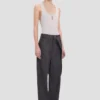 Tanktop med slits i magnesium Tanktop med slits i magnesium