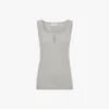 Tanktop med slits i magnesium Tanktop med slits i magnesium