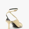 The Victoria-sandal med stilettklack 75 i sandfärgad satin