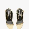 The Victoria-sandal med stilettklack 75 i sandfärgad satin