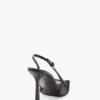 The Victoria stilett-slingback 100 i svart mesh The Victoria stilett-slingback 100 i svart mesh
