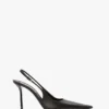 The Victoria stiletto slingback 100 i svart läder The Victoria stiletto slingback 100 i svart läder