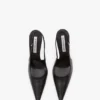 The Victoria stiletto slingback 100 i svart läder The Victoria stiletto slingback 100 i svart läder