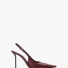 The Victoria stiletto slingback 100 i vinrött läder The Victoria stiletto slingback 100 i vinrött läder