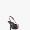 The Victoria stiletto slingback 100 i vinrött läder The Victoria stiletto slingback 100 i vinrött läder