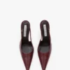 The Victoria stiletto slingback 100 i vinrött läder The Victoria stiletto slingback 100 i vinrött läder