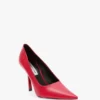 The Victoria stilettpumps 100 i rött läder