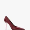 The Victoria stilettpumps 100 i vinrött läder The Victoria stilettpumps 100 i vinrött läder