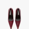 The Victoria stilettpumps 100 i vinrött läder The Victoria stilettpumps 100 i vinrött läder