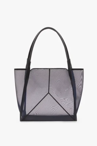 The Victoria stor totebag i marinblått nät