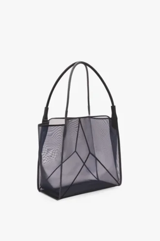 The Victoria stor totebag i marinblått nät