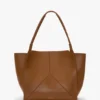 The Victoria tote bag large i brunt läder