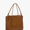 The Victoria tote bag large i brunt läder