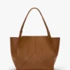 The Victoria tote bag large i brunt läder