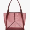The Victoria tote bag large i burgundy mesh The Victoria tote bag large i burgundy mesh