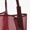 The Victoria tote bag large i burgundy mesh The Victoria tote bag large i burgundy mesh