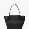 The Victoria tote bag large i svart läder The Victoria tote bag large i svart läder