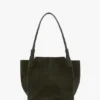 The Victoria-tote i mörk olivgrön mocka