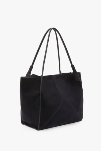 The Victoria tote large i marinblått mocka
