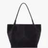 The Victoria tote large i marinblått mocka